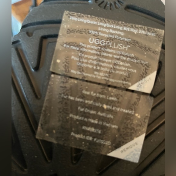 UGG Plush Grey Platform Boots - Picture 2 of 4